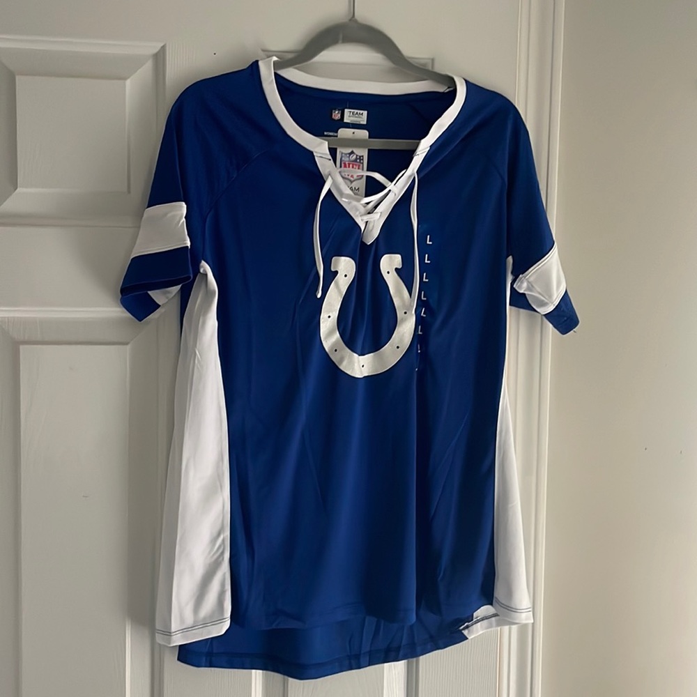 Colts womens lace up front jersey